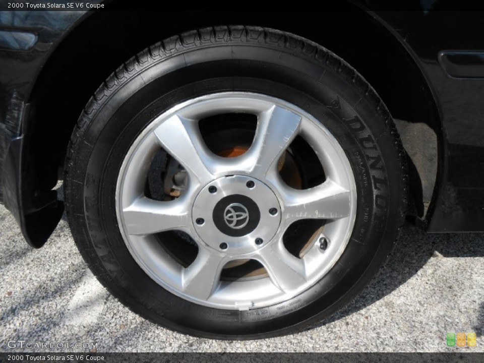 2000 Toyota Solara SE V6 Coupe Wheel and Tire Photo #77141624