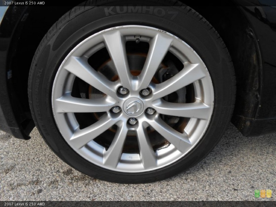 2007 Lexus IS 250 AWD Wheel and Tire Photo #77143177