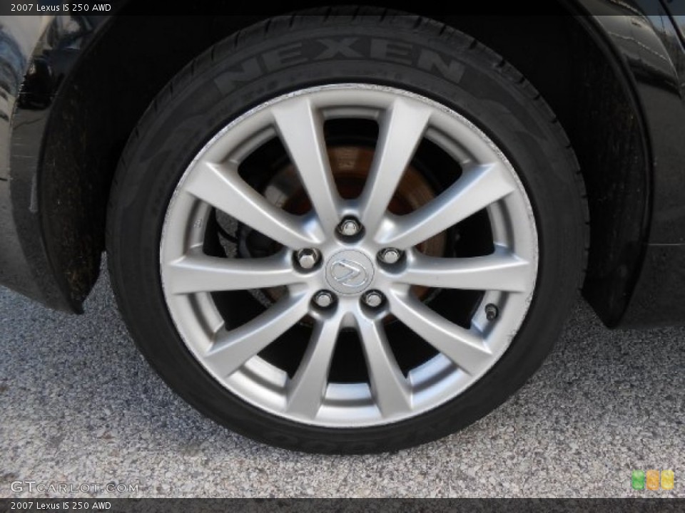 2007 Lexus IS 250 AWD Wheel and Tire Photo #77143217