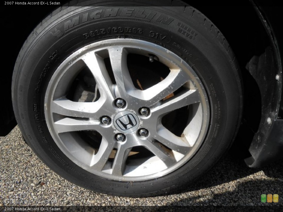 2007 Honda Accord EX-L Sedan Wheel and Tire Photo #77143960