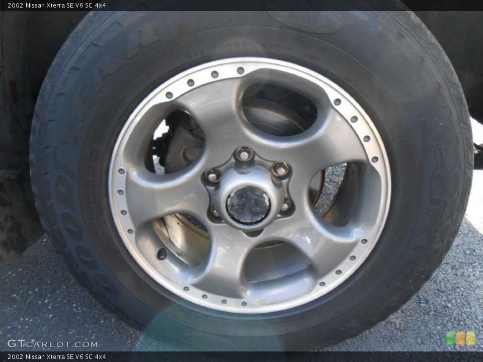 2002 Nissan Xterra SE V6 SC 4x4 Wheel and Tire Photo #77145905