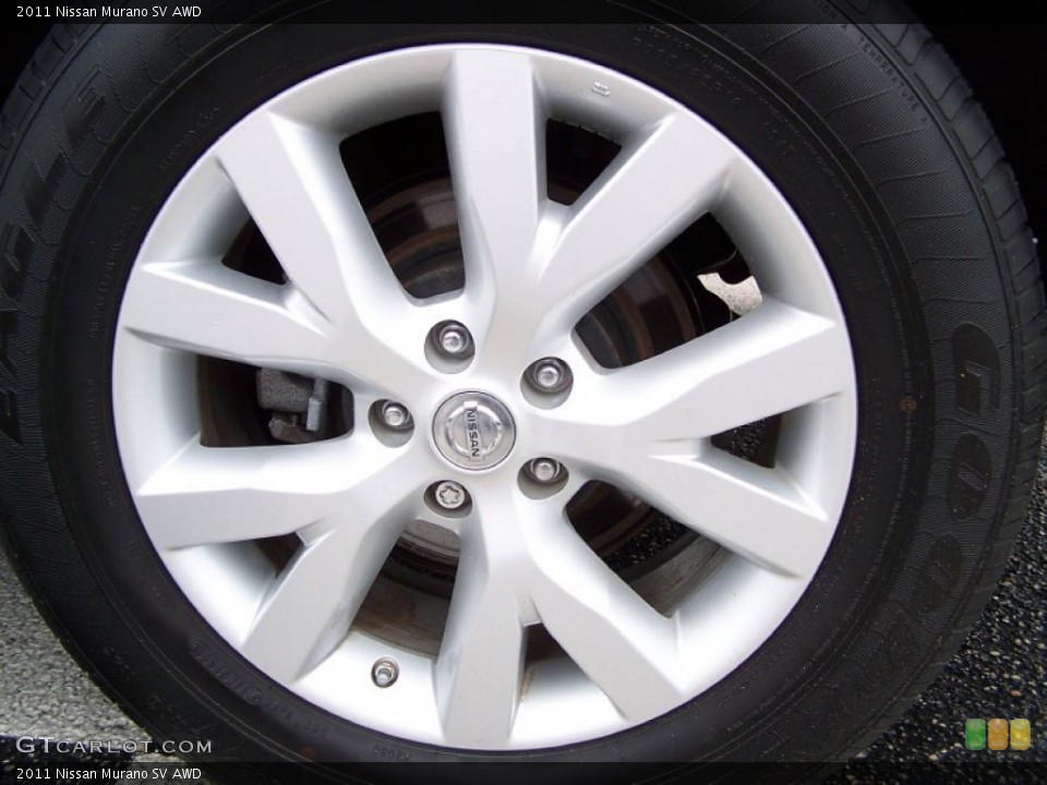 2011 Nissan Murano SV AWD Wheel and Tire Photo #77152945