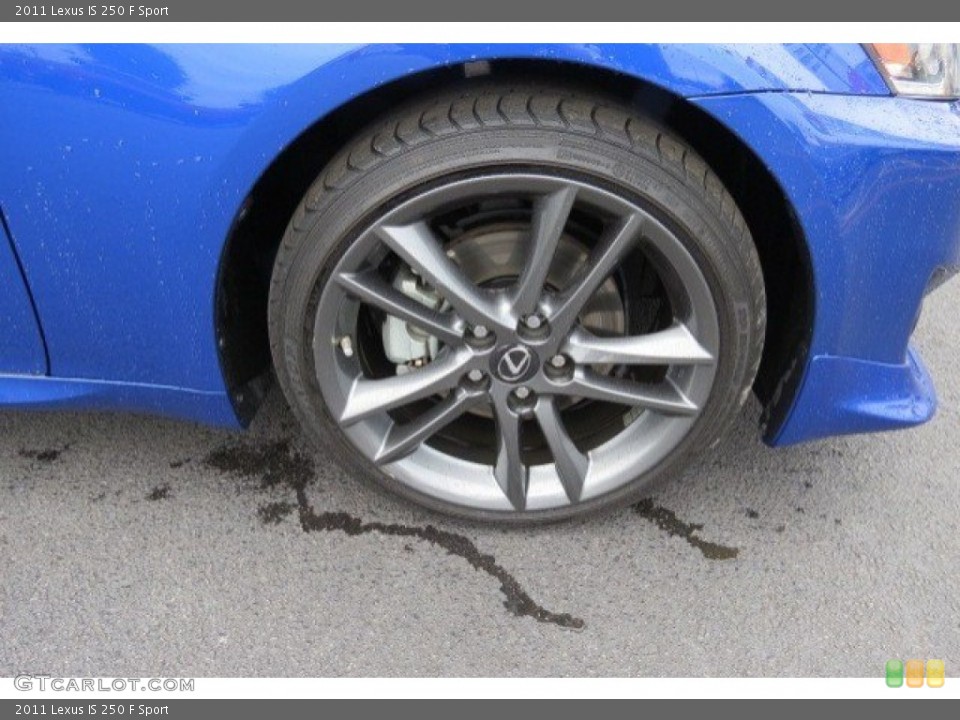 2011 Lexus IS 250 F Sport Wheel and Tire Photo #77154352