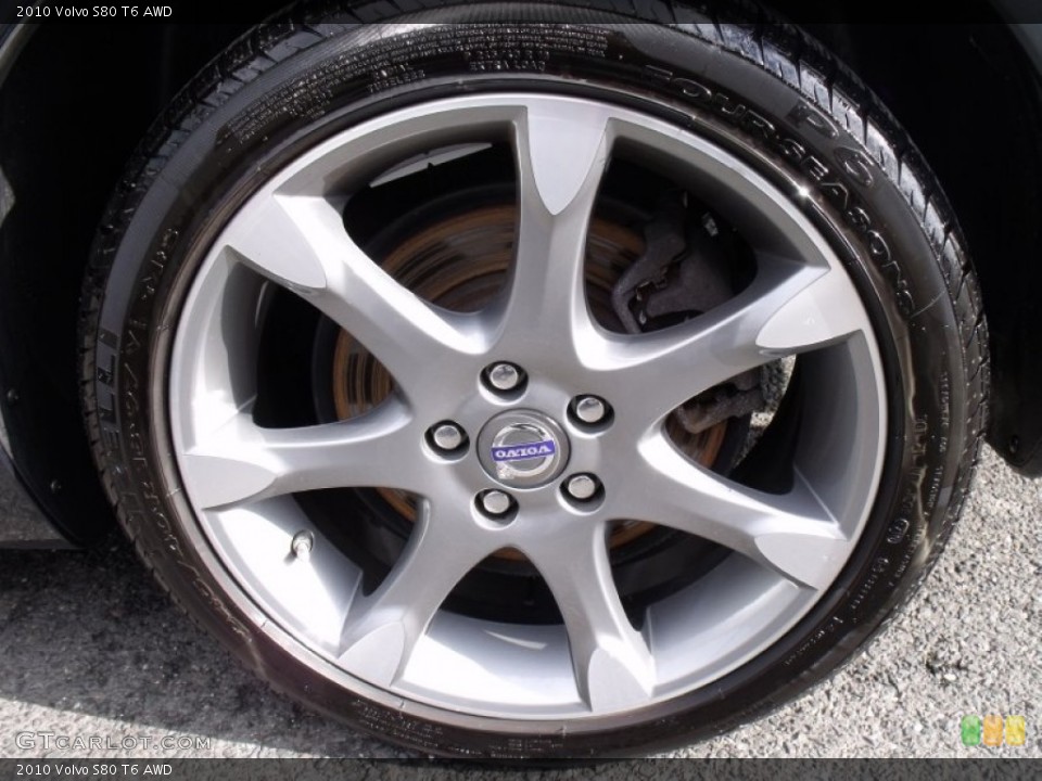 2010 Volvo S80 T6 AWD Wheel and Tire Photo #77164442