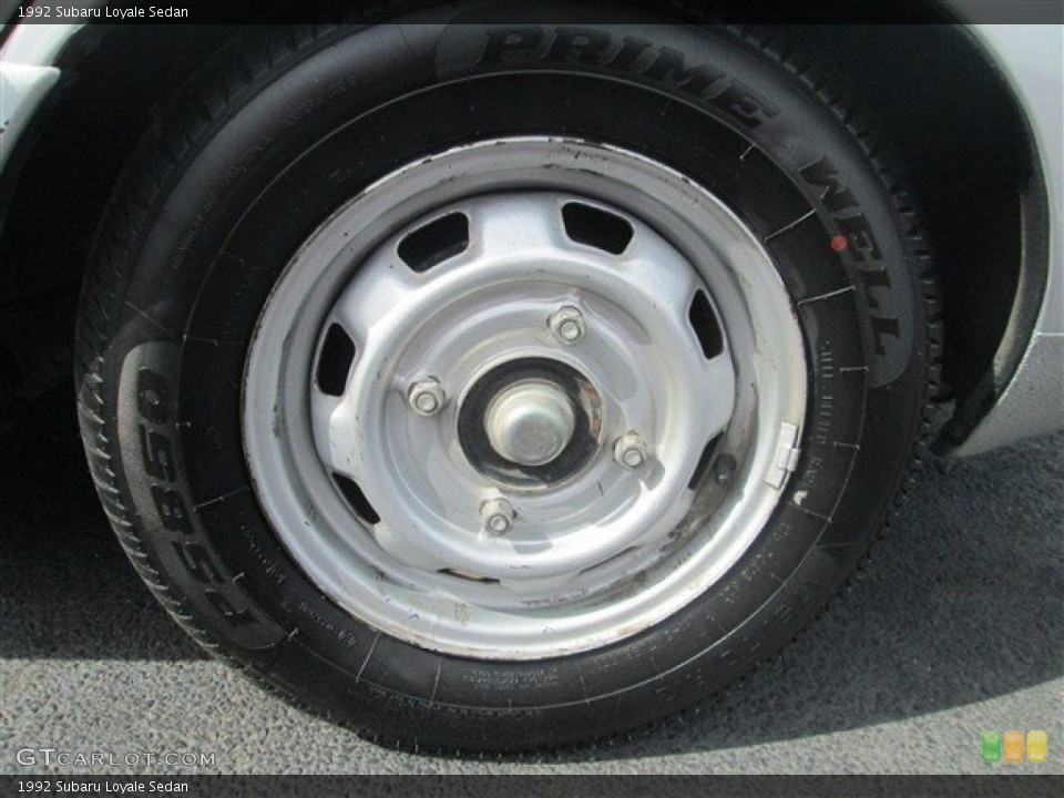1992 Subaru Loyale Sedan Wheel and Tire Photo #77191609