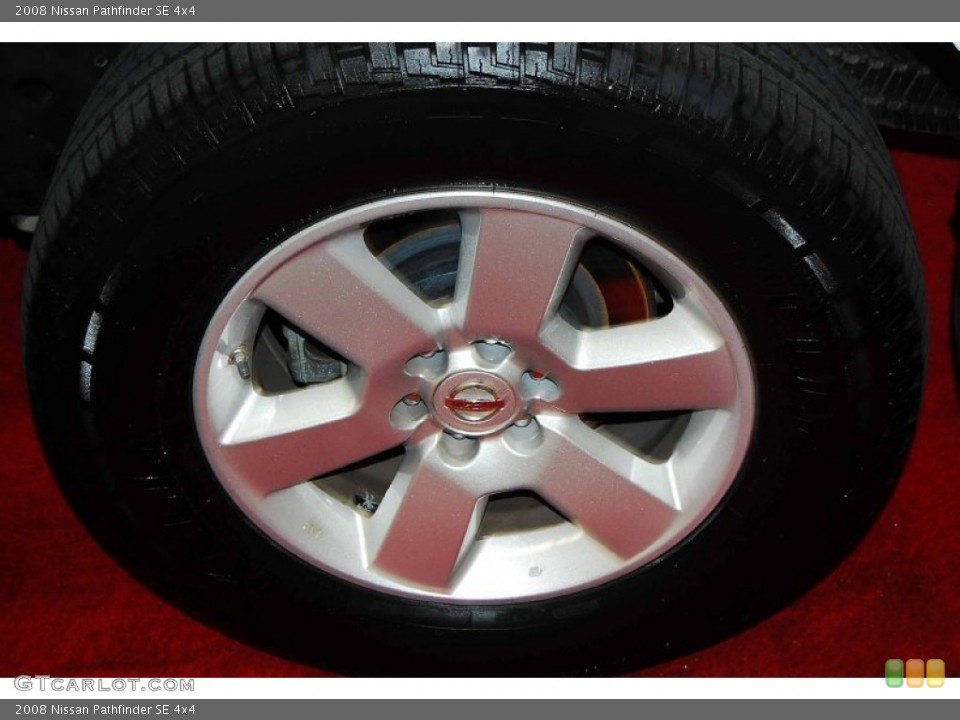 2008 Nissan Pathfinder SE 4x4 Wheel and Tire Photo #77191700