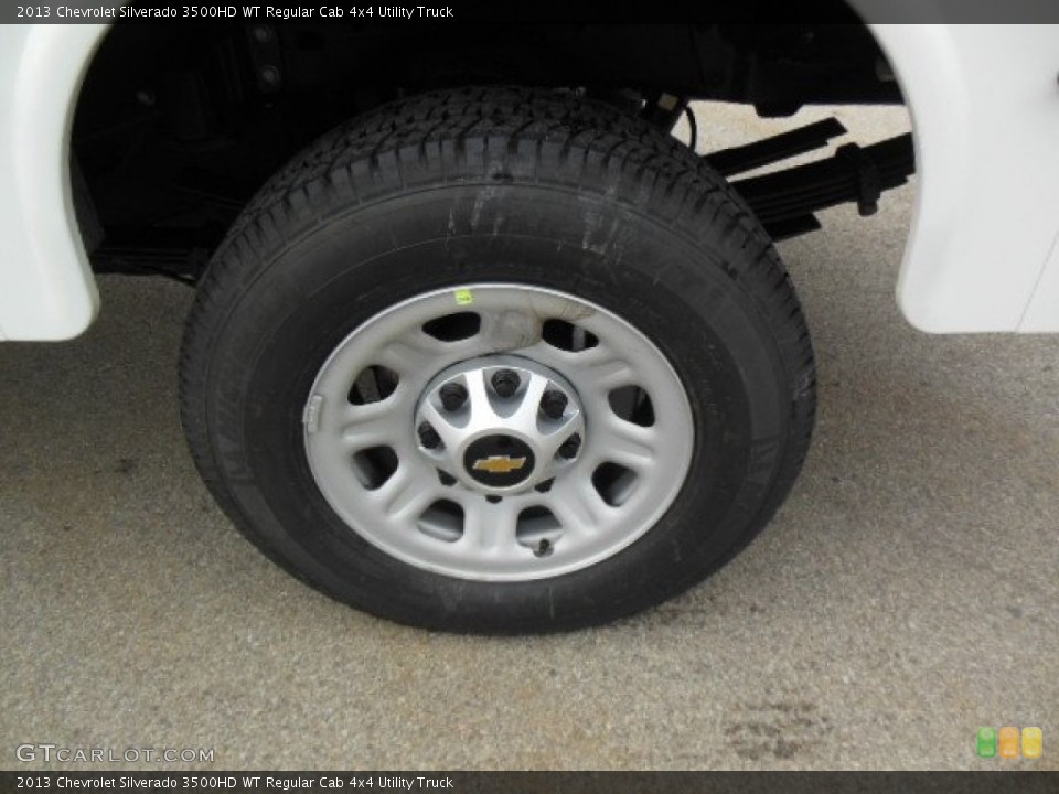 2013 Chevrolet Silverado 3500HD WT Regular Cab 4x4 Utility Truck Wheel and Tire Photo #77192322