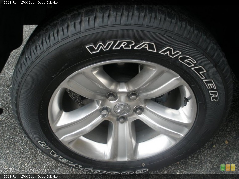 2013 Ram 1500 Sport Quad Cab 4x4 Wheel and Tire Photo #77199882