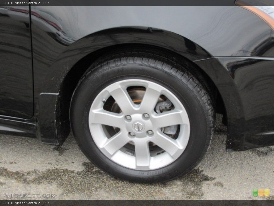 2010 Nissan Sentra 2.0 SR Wheel and Tire Photo #77206064