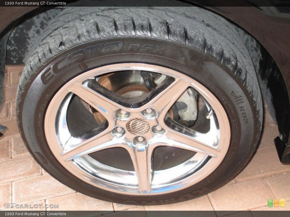 1999 Ford Mustang GT Convertible Wheel and Tire Photo #77210241