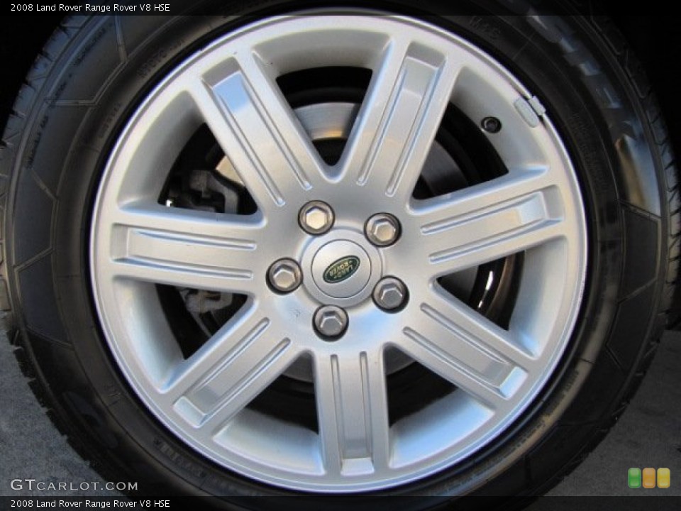 2008 Land Rover Range Rover V8 HSE Wheel and Tire Photo #77217488