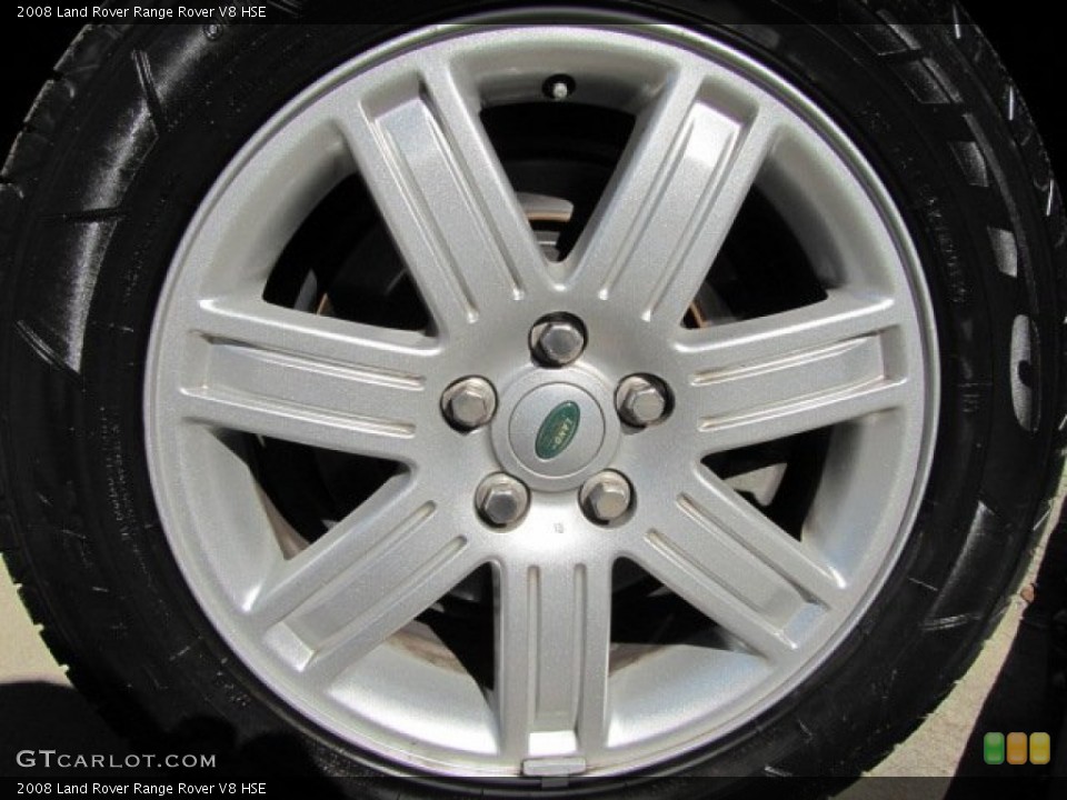 2008 Land Rover Range Rover V8 HSE Wheel and Tire Photo #77217491