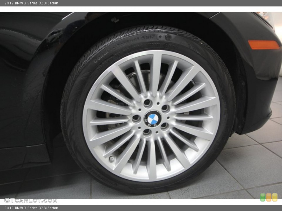 2012 BMW 3 Series 328i Sedan Wheel and Tire Photo #77217500