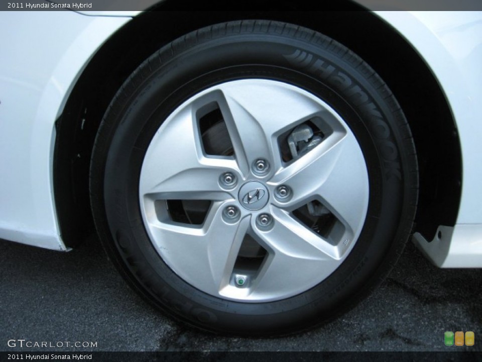 2011 Hyundai Sonata Hybrid Wheel and Tire Photo #77222468