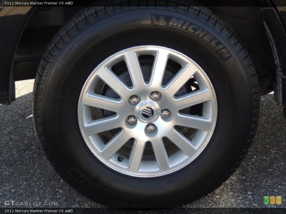 2011 Mercury Mariner Premier V6 AWD Wheel and Tire Photo #77230073