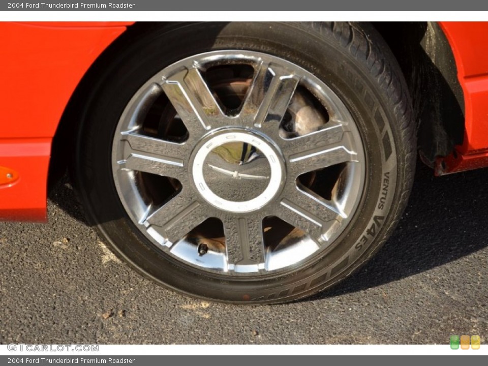 2004 Ford Thunderbird Premium Roadster Wheel and Tire Photo #77233737