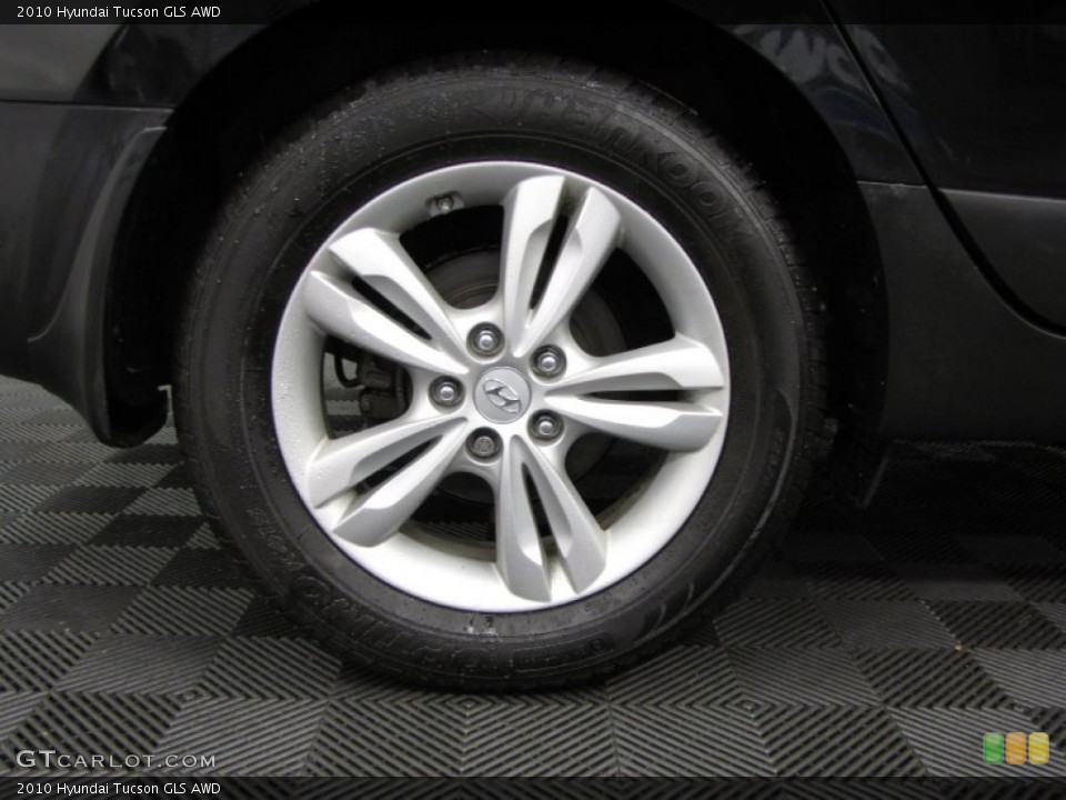 2010 Hyundai Tucson GLS AWD Wheel and Tire Photo #77250182