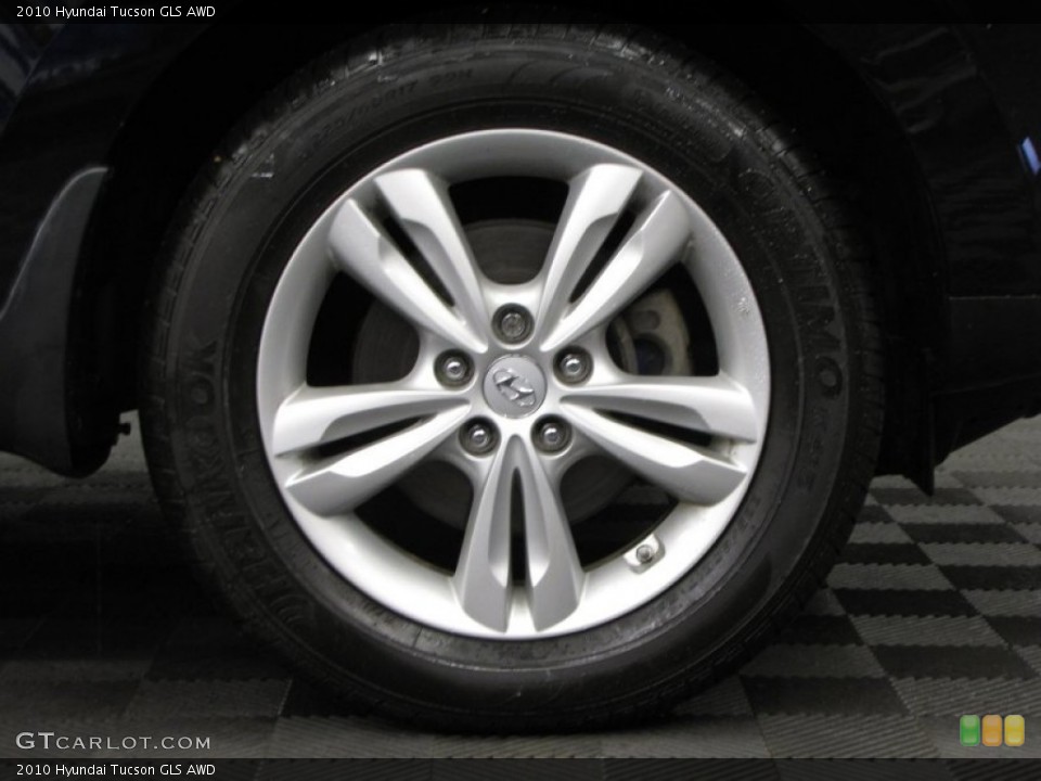 2010 Hyundai Tucson GLS AWD Wheel and Tire Photo #77250194