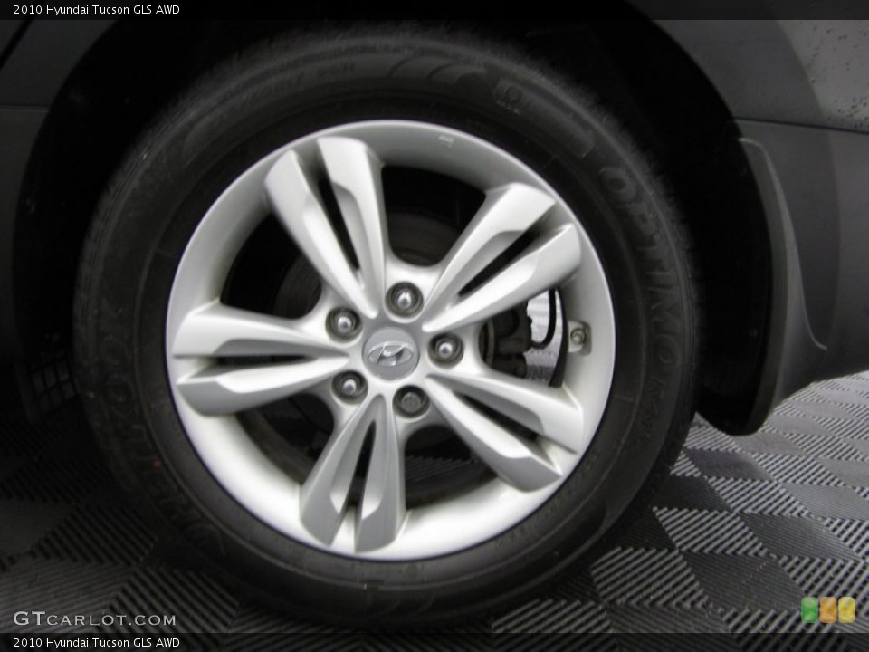2010 Hyundai Tucson GLS AWD Wheel and Tire Photo #77250213