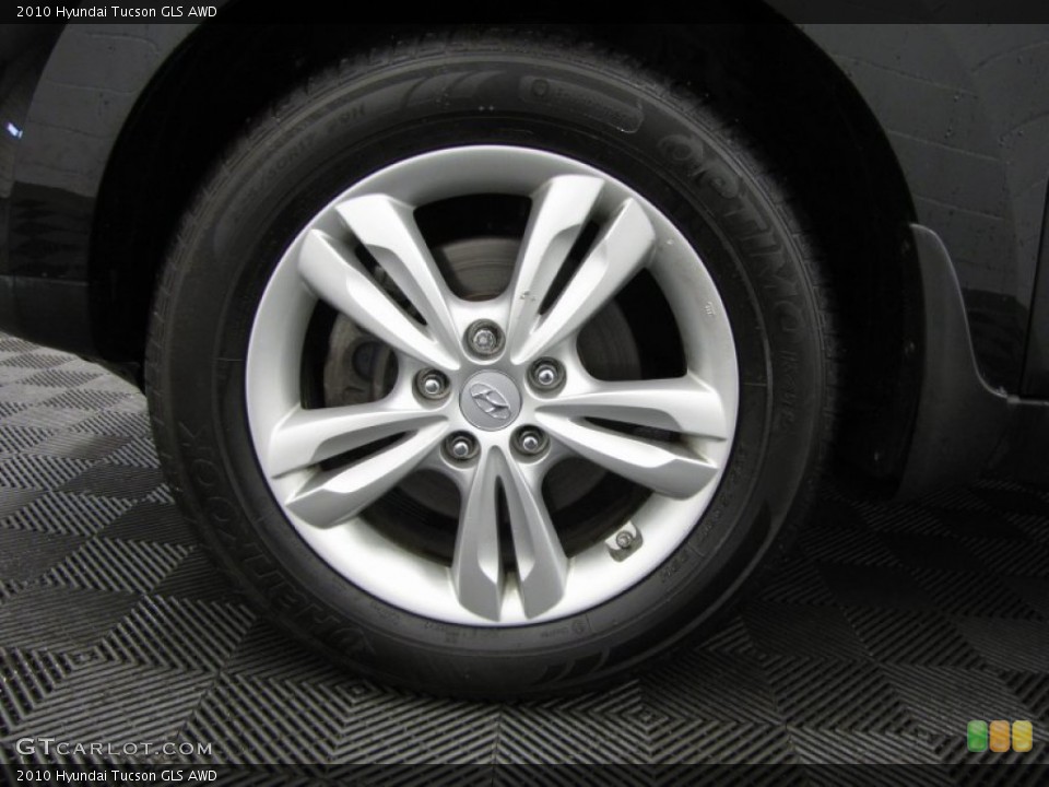 2010 Hyundai Tucson GLS AWD Wheel and Tire Photo #77250239