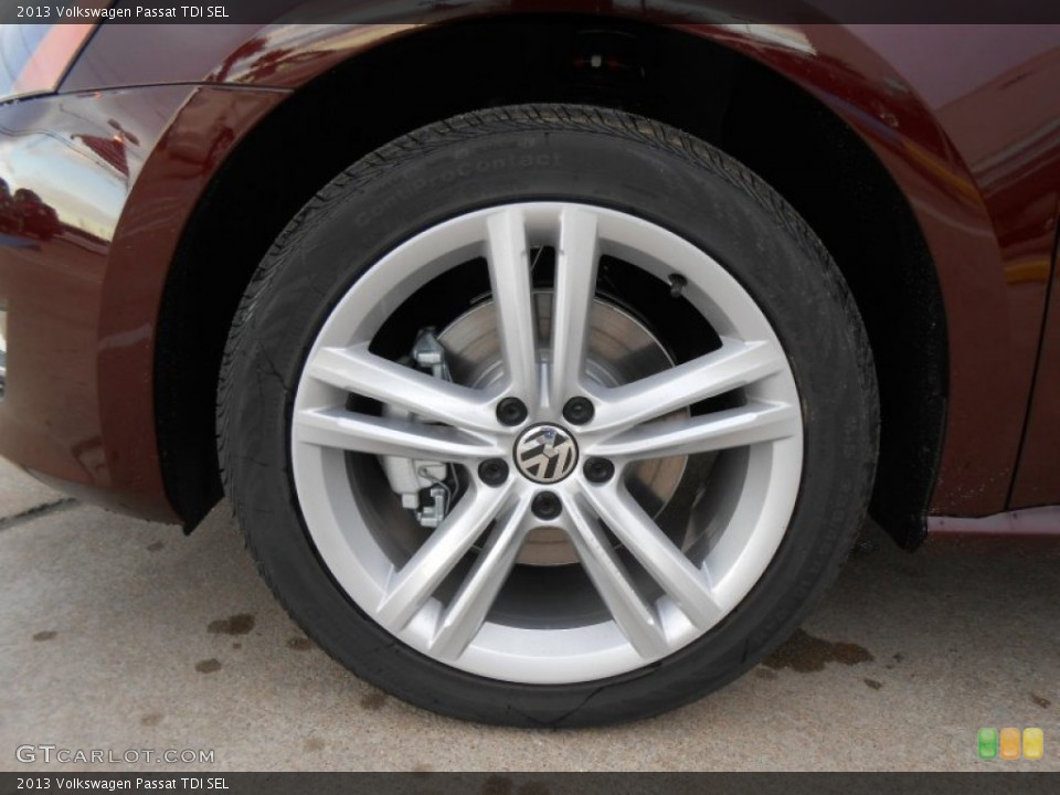 2013 Volkswagen Passat TDI SEL Wheel and Tire Photo #77253749