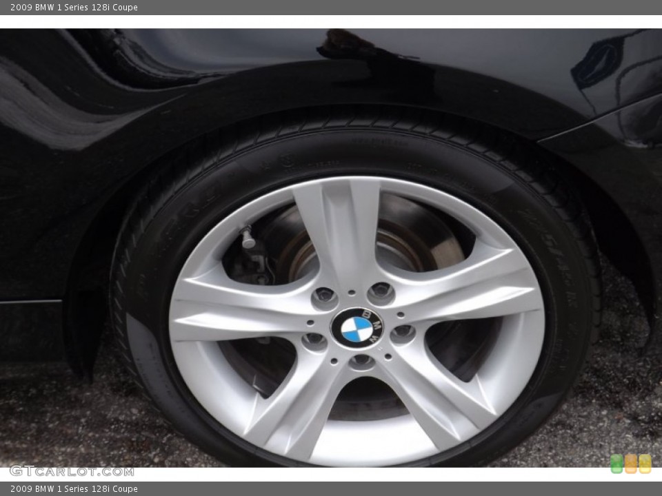 2009 BMW 1 Series 128i Coupe Wheel and Tire Photo #77253918