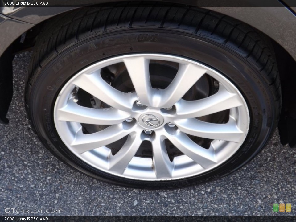 2008 Lexus IS 250 AWD Wheel and Tire Photo #77254170