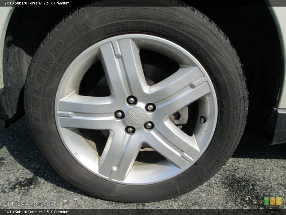 2010 Subaru Forester 2.5 X Premium Wheel and Tire Photo #77262725