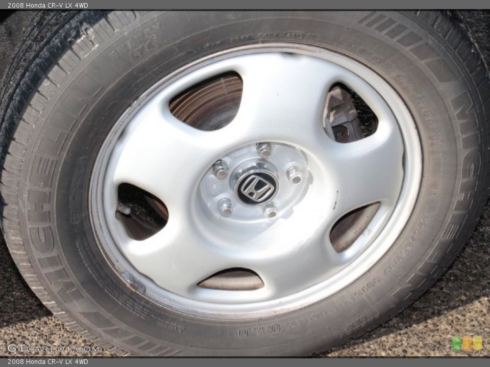 2008 Honda CR-V LX 4WD Wheel and Tire Photo #77262871