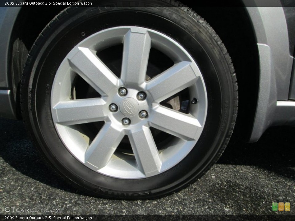 2009 Subaru Outback 2.5i Special Edition Wagon Wheel and Tire Photo #77263070