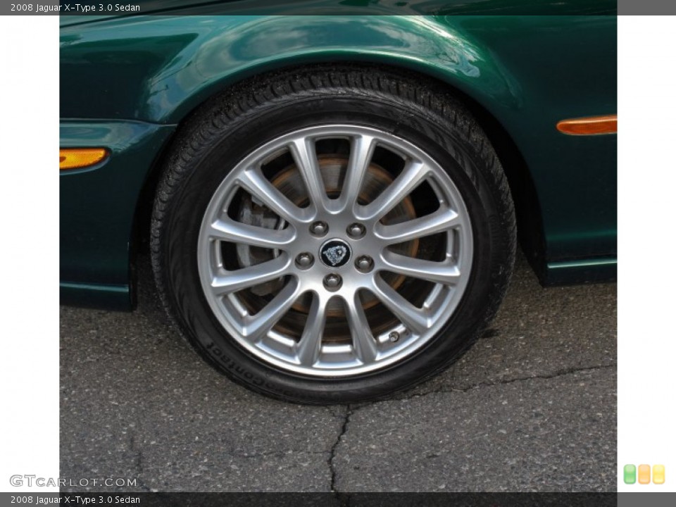 2008 Jaguar X-Type 3.0 Sedan Wheel and Tire Photo #77266721