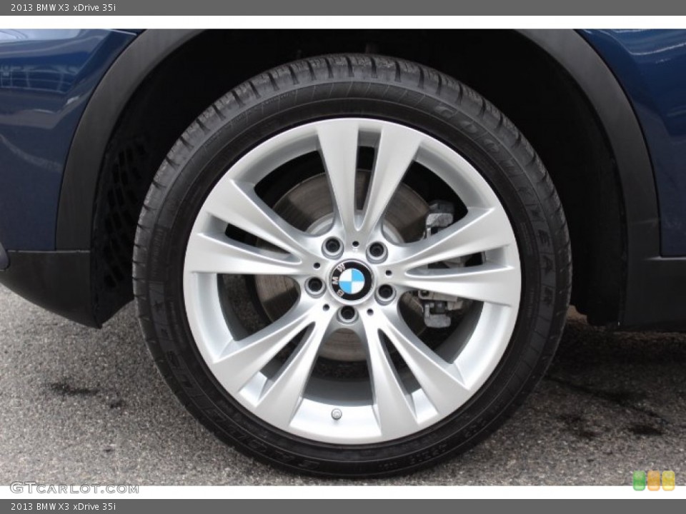 2013 BMW X3 xDrive 35i Wheel and Tire Photo #77272385