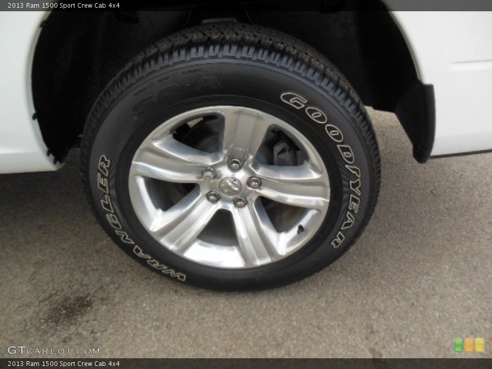 2013 Ram 1500 Sport Crew Cab 4x4 Wheel and Tire Photo #77276354
