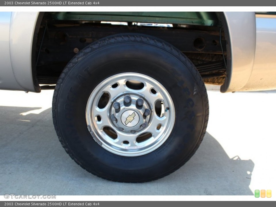 2003 Chevrolet Silverado 2500HD LT Extended Cab 4x4 Wheel and Tire Photo #77280675