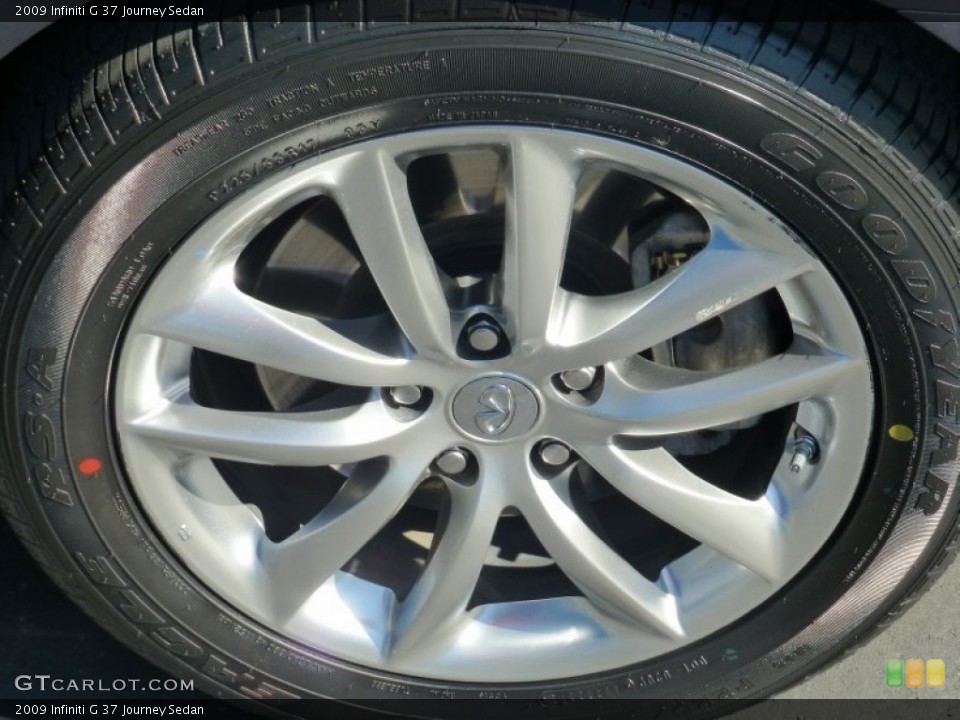 2009 Infiniti G 37 Journey Sedan Wheel and Tire Photo #77283596