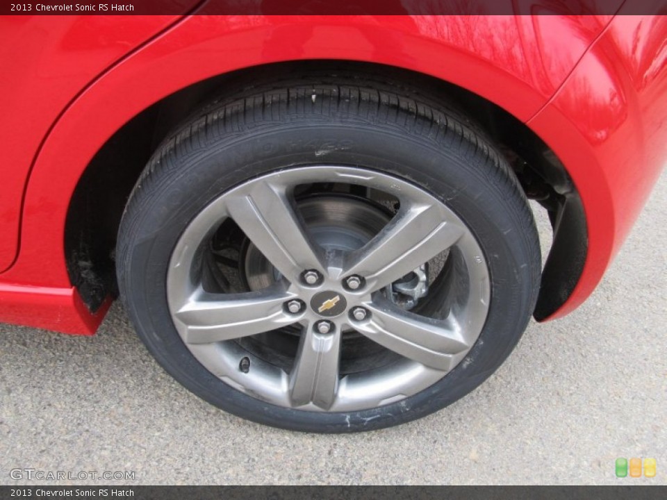 2013 Chevrolet Sonic RS Hatch Wheel and Tire Photo #77292642