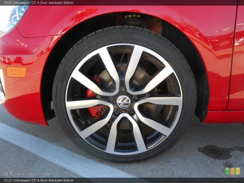 2013 Volkswagen GTI 4 Door Autobahn Edition Wheel and Tire Photo #77296467