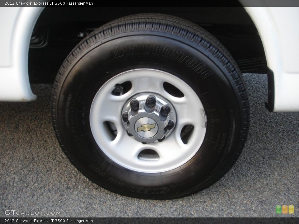2012 Chevrolet Express LT 3500 Passenger Van Wheel and Tire Photo #77299899