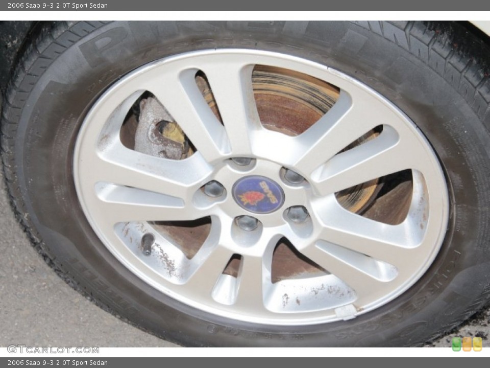 2006 Saab 9-3 2.0T Sport Sedan Wheel and Tire Photo #77317312