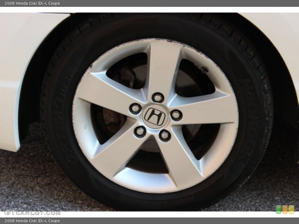 2008 Honda Civic EX-L Coupe Wheel and Tire Photo #77321037