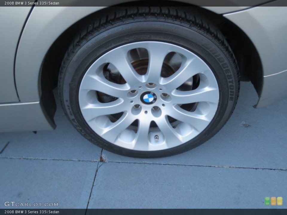 2008 BMW 3 Series 335i Sedan Wheel and Tire Photo #77322951