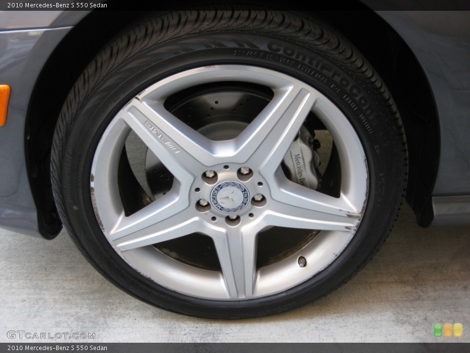 2010 Mercedes-Benz S 550 Sedan Wheel and Tire Photo #77327367