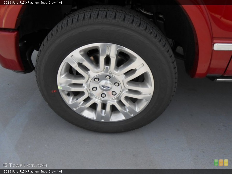 2013 Ford F150 Platinum SuperCrew 4x4 Wheel and Tire Photo #77329962