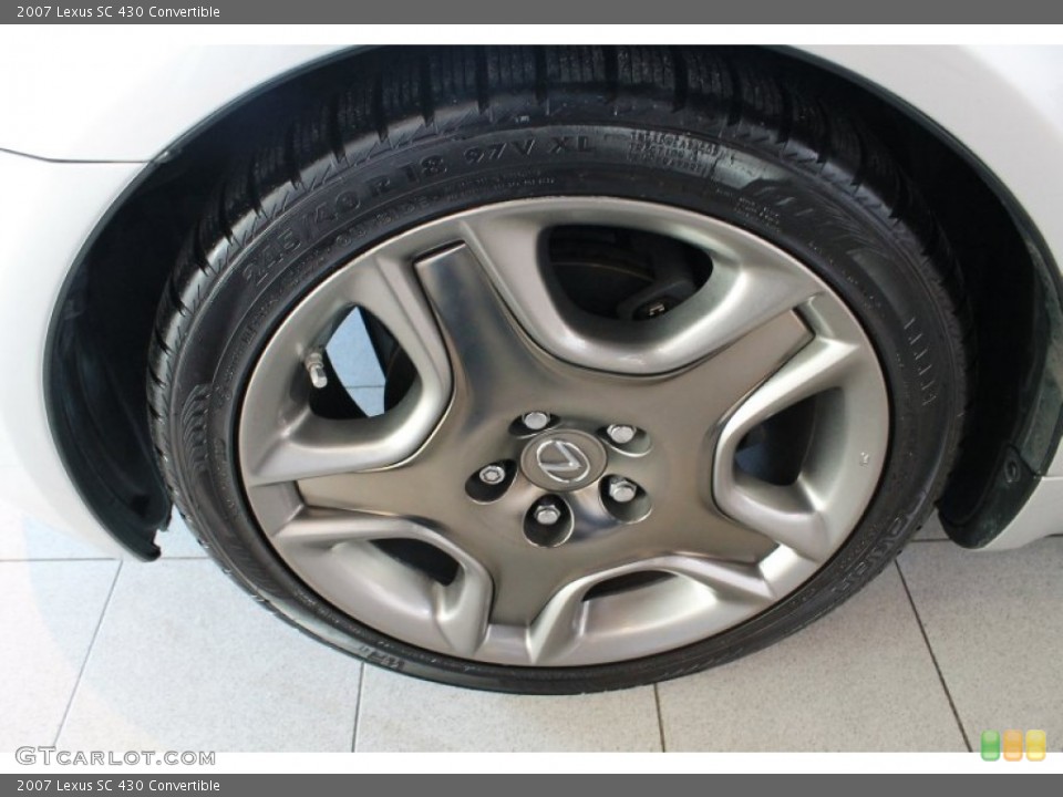 2007 Lexus SC 430 Convertible Wheel and Tire Photo #77335482