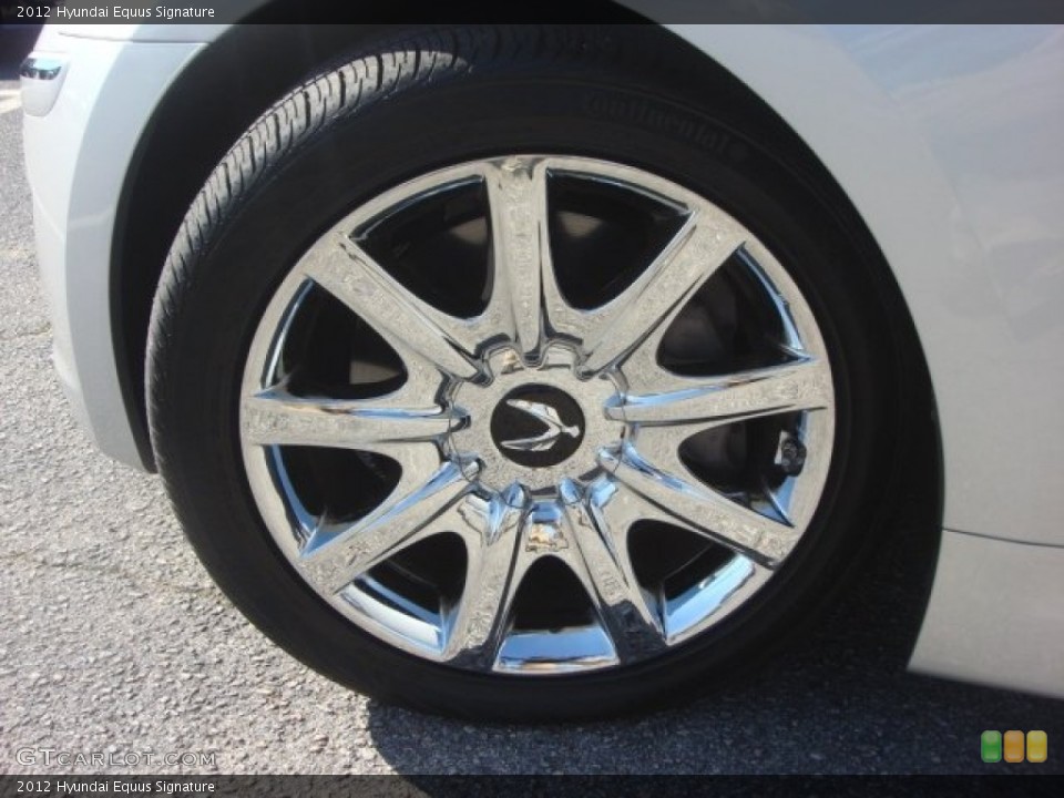 2012 Hyundai Equus Signature Wheel and Tire Photo #77335867