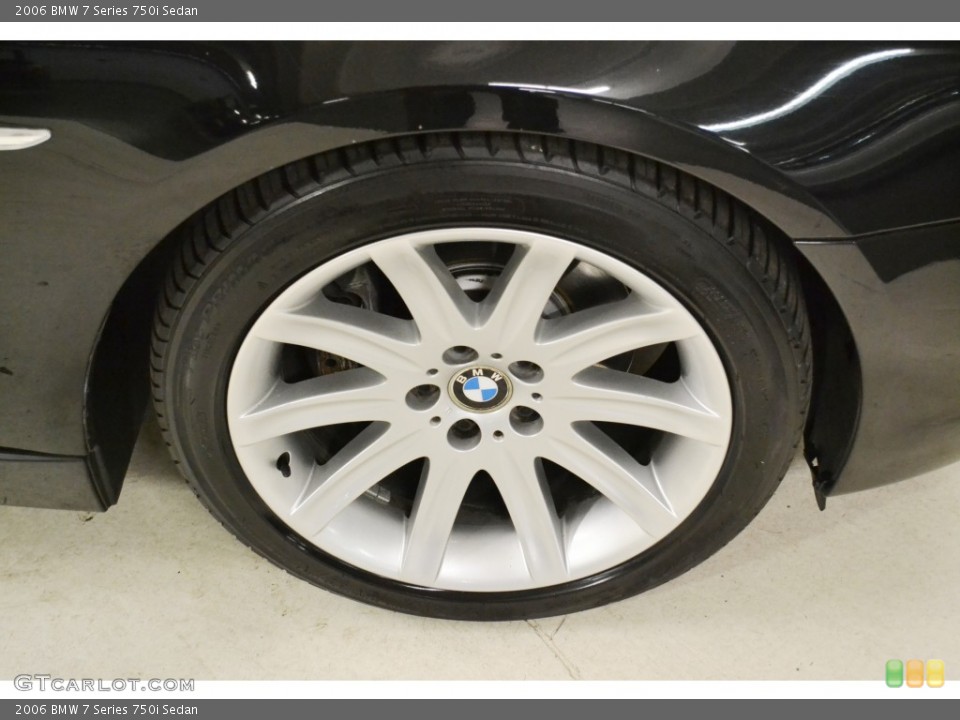 2006 BMW 7 Series 750i Sedan Wheel and Tire Photo #77336337