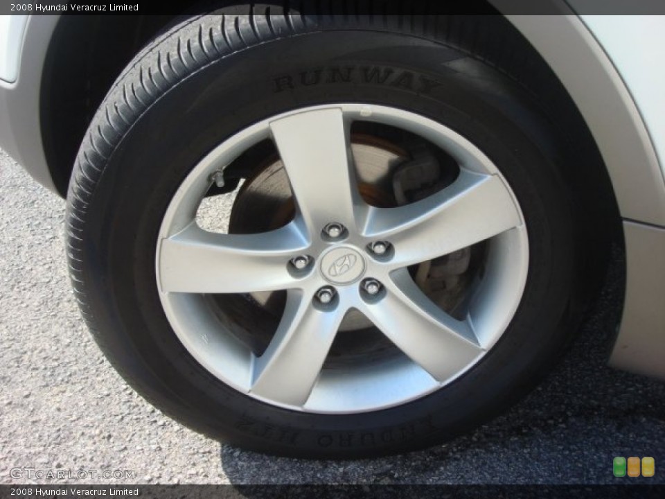 2008 Hyundai Veracruz Limited Wheel and Tire Photo #77337555