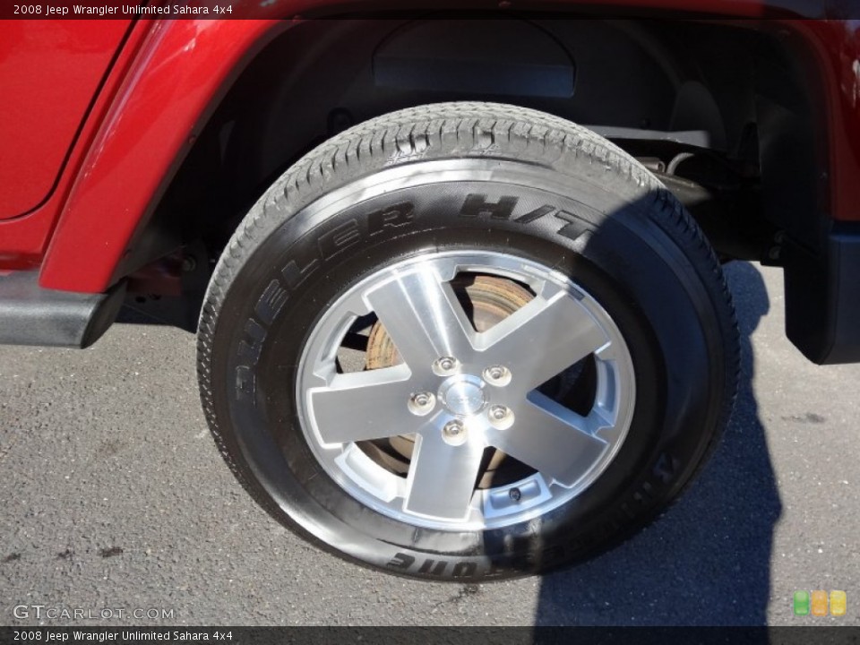 2008 Jeep Wrangler Unlimited Sahara 4x4 Wheel and Tire Photo #77364180