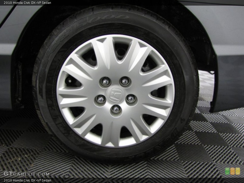 2010 Honda Civic DX-VP Sedan Wheel and Tire Photo #77371401