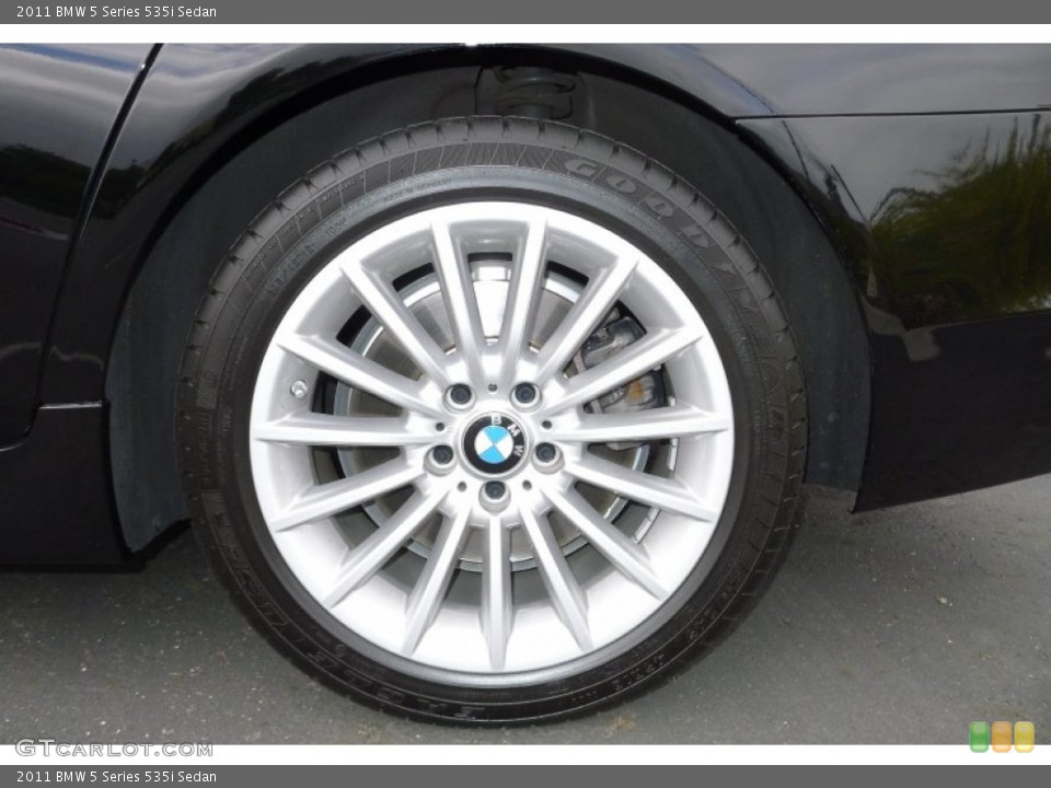 2011 BMW 5 Series 535i Sedan Wheel and Tire Photo #77373405